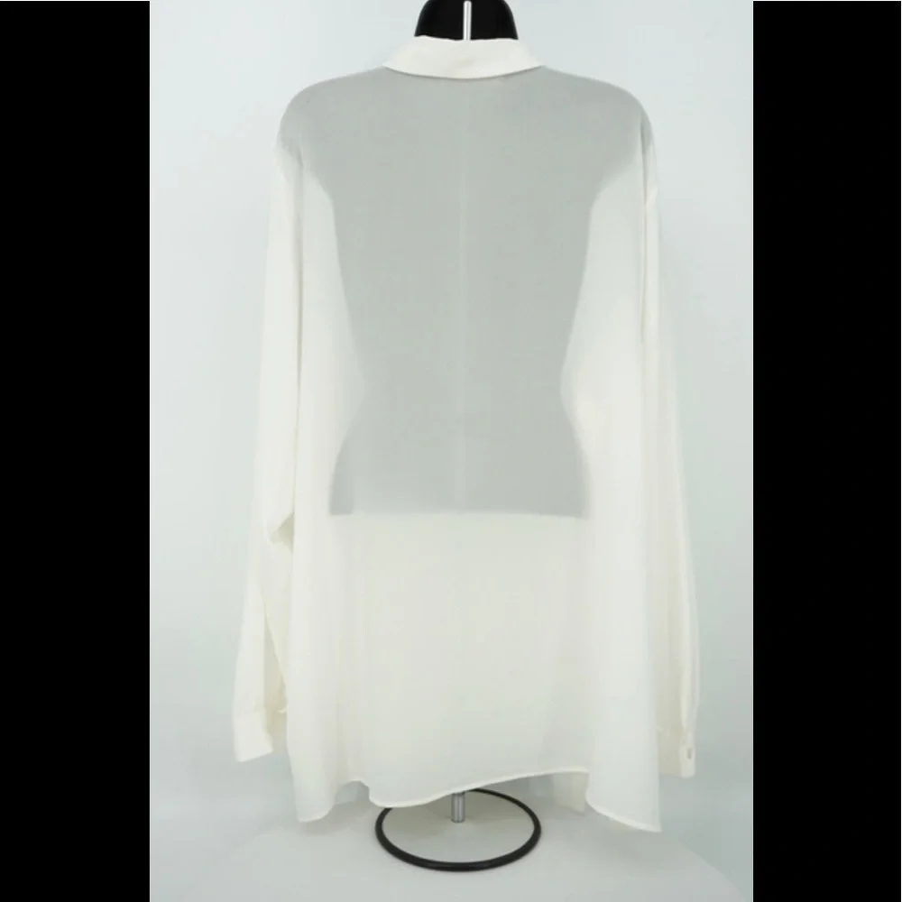 Sheer dress shirt by Marina Rinaldi - Picture 2 of 2